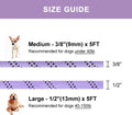 5 FT Slip Lead Dog Leash, Heavy Duty Rope Leash for Small Medium Large Dogs, No Pull Training Lead with Reflective Threa