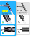 SEAOURA Gravel Vacuum for Aquarium Siphon, Fish Tank Vacuum Cleaning Kit