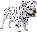 DELIFUR Dog Halloween Dalmatian Costume - Adorable Dog Hoodies for Small Medium Pet Cute Animal Clothes Cosplay Sweatshi
