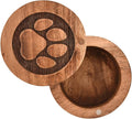 EDHAS Acacia Wood Decorative Urns Funeral Cremation Urn for Ashes for Dogs, Pet Urns for Cats (3.5" x 3.5" x 2.5")