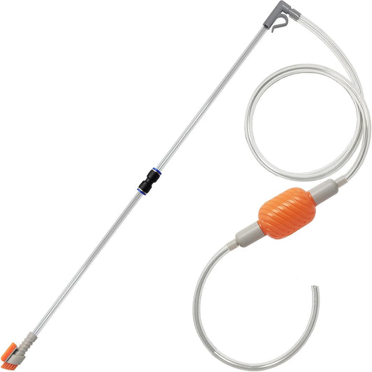 AREPK Compact Aquarium Siphon Vacuum and Water Changer Kit with Cleaning Brush. Perfect for Simultaneous Water Changing 