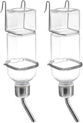 UPKOCH 2 Pack 350ml Small Animal Water Bottle, No Drip Pet Dispenser for Guinea Pig Rabbit Hamster Bunny, Hanging Cage F