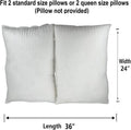 DIY Dog Bed Cover Waterproof Replacement Washable Pillow Case only 36 x 24 Inch