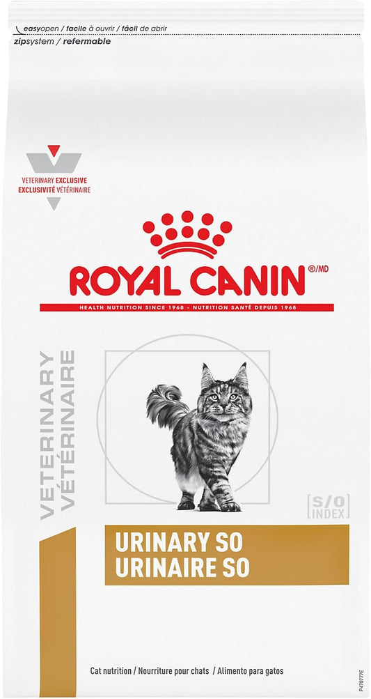 Royal Canin Veterinary Diet Feline Urinary SO Adult Dry Cat Food, 7.7 lb Bag