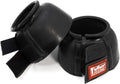 Jeffers Horse Rubber Bell Boots with Double Fastener, Black