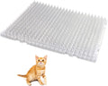 Yiteshi 10 Packs Scat Mat for Cats, 13X16 inches Pet Deterrent Spikes, Indoor Outdoor Humane Cat Repellent Fence (Transparent)