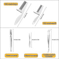 VEINARDYL 6 pcs Tick Removal Tool kit for Pets, 3 Stainless Steel Tick Tweezers with Storage Pouch and 2 Tick Comb Grooming Tools for Cats & Dogs Safe Tick Control Puller for Removal of Ticks Fleas