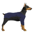 Pinellia Dog Winter Coat, Warm Fleece Dog Jacket, Windproof Dog Pullover Jumpsuit, Fullbody Dog Pajamas Onesie, Cold Weather Clothes for Medium Large Dog(XL,Blue)