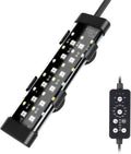 hygger Submersible LED Aquarium Light, 8W 7 in 24/7 Mode Fish Tank Light with 5 Rows Beads, with Timer 9 Colors and Adju