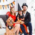Vivifying 2 Pack Halloween Dog Bandanas, Spooky and Pumpkins Pattern