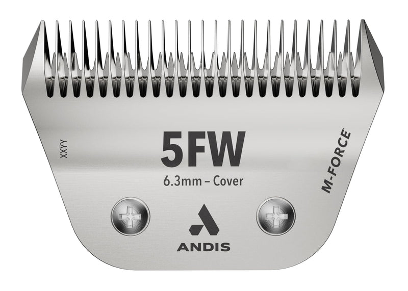 Andis 563657 5W ultraEDGE M-Force Replacement Wide Blade, Professional Groomers, Magnetic Blade Tension, Dog and Pet Grooming, Steel