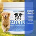 Doggy Supps Taurine Powder for Dogs, DoggySupps Taurine Supplement for Dogs, Grade Amino Acid Supplement for Heart, Visi