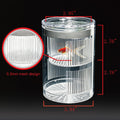 Floating Breeder Box for Fish Tank, Acrylic Baby Aquarium Isolation Box Hatchery Incubator Tank with Suction Cups for Gu