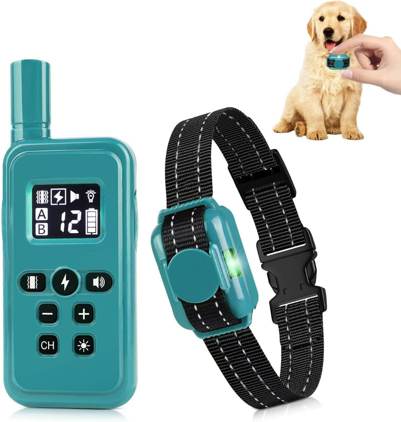 Ultra-Small Dog Shock Collar, Ultra-Thin & Light Dog Training Collar with Remote for Small Dogs 5-15lbs & Medium Large D