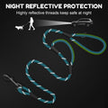 Dog Leash Heavy Duty 4/5/6ft XiaZ 2 Handles Dog Leashes for Medium Large Dogs 1/2 Inch 1000lb Strength Reflective PVC Wa