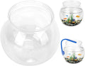 Mini Plastic Fish Bowl, Translucent Drum Shape