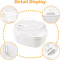 Hamster Carrier Cage with Water Bottle,Portable Hamsters Travel Cage Plastic Guinea Pig Carrying Cases Small Animal Carr