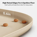 PETLIBRO Cat Food Mat, Silicone Dog Food Mat for Feeder & Fountain, Waterproof Pet Bowl Mat with Raised Edge Spill Prote