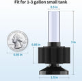 Pawfly Aquarium Sponge Filter, Mini Sponge Filter Kit with Airline Tubing and Control Valve for Small Fish Tank up to 3 
