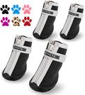 QUMY Dog Shoes Small Size Dogs, Dog Snow Boots & Paw Protectors for Winter