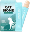 Doctor By Cat Biome Probiotics for cats Anti Diarrhea Feline Gut & Digestive Support Immune Health Sensitive Stomach Constipation with L. plantarum+Prebiotics 30 Lickable Formula Individually Packaged