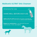 MalAcetic Ultra Otic Cleanser for Dogs, Cats, and Horses, 2 oz