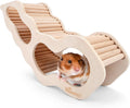Niteangel Hamster House w/Climbing Ladder for Hamsters Gerbils Mice or Similar-Sized Pets (Secret Peep Tunnel Hamster Hu
