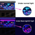 48X18IN Blacklight Mushroom Jellyfish Aquarium Background UV Reactive Background Starry Sky Terrarium Background with 10
