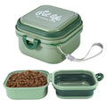Collapsible Dog Bowls, Travel Food and Water Double Bowl for Cats & Dogs, 2-in-1 Portable BPA-Free Feeding Solution, Perfect for Traveling, Camping & Walking (S/ 60oz)