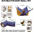 EAEDMY Guinea Pig Rat Ferret Hammock, Small Animal Corner Tunnel & Tubes & Bed for Hedgehog Piggy Chinchilla Hideout Toy