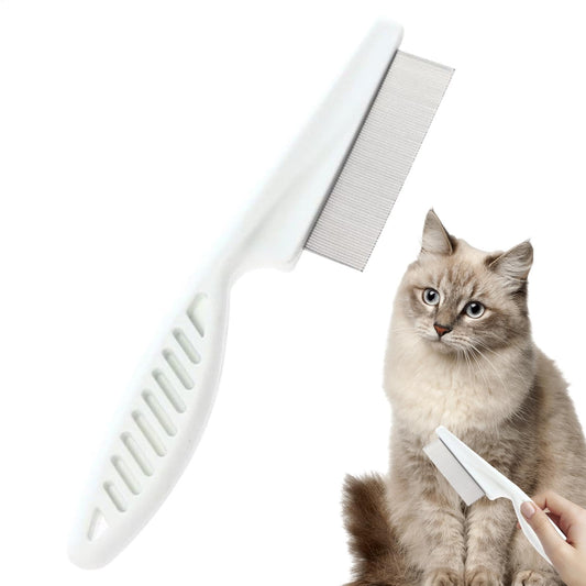 Flea Comb for Cats - Fine Tooth Flea Comb for Puppy, Flea Lice Comb for Dogs | Pet Grooming Supplies Pet Lice Comb, Pet Dematting Tool for Small, Medium & Large Pets