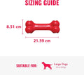 KONG Goodie Bone - Classic Durable Natural Rubber Dog Bone, Supports Mental Engagement - Treat Dispensing - Red - for Medium Dogs