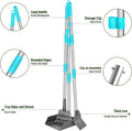 Pooper Scooper and Adjustable Long Handle Dog Pooper Scooper with Spade Shovel, Tray & Rake for Lawns Heavy Duty, Stainl