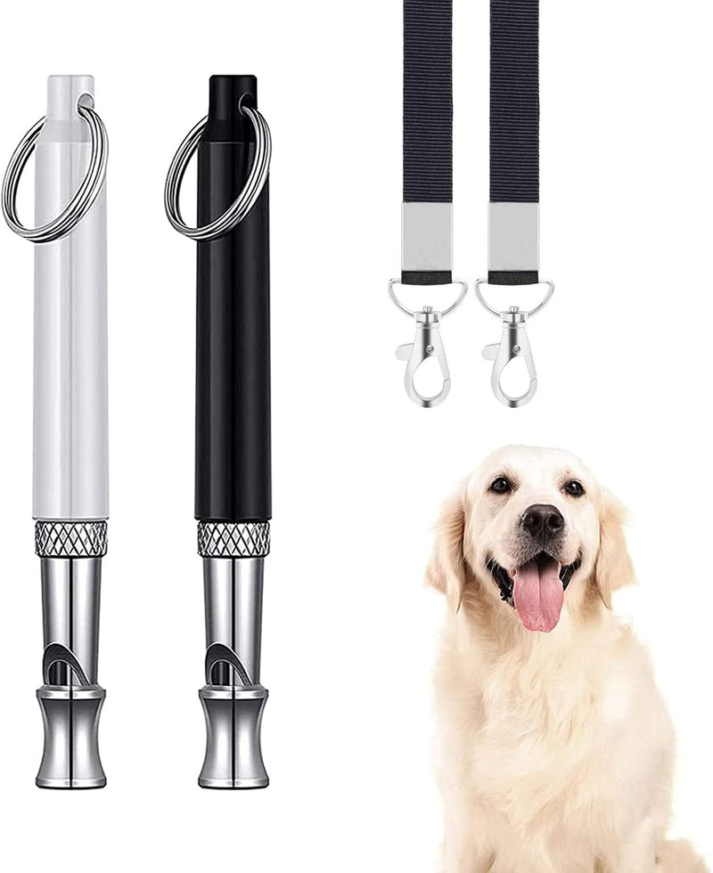 Premium Adjustable Ultrasonic Dog Whistle, Silent Dog Training Whistle to Stop Barking, Professional Recall Dog Whistles