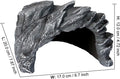 Reptile Corner Cave with Climbing Top, 6.7 x 7.87 Inch - Green Resin Hide