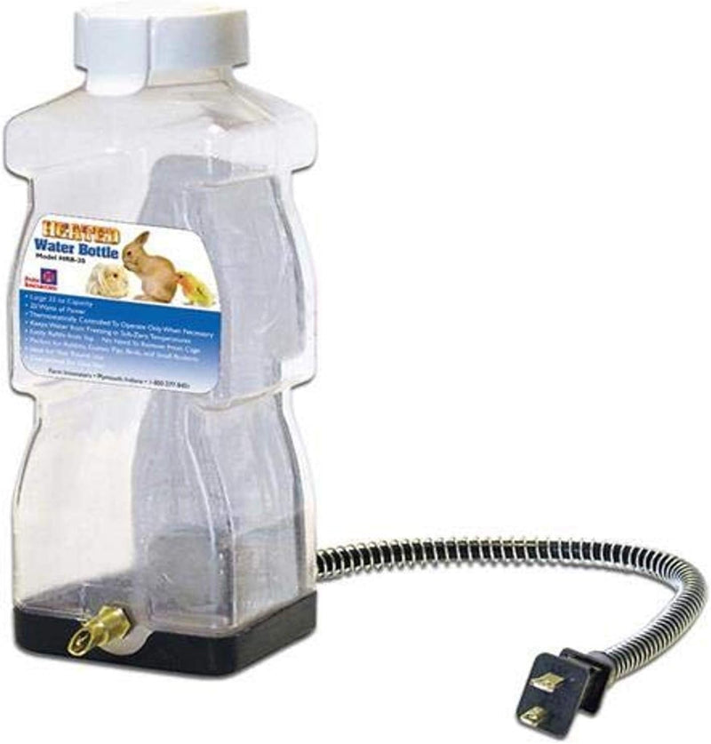 Farm Innovators Heated Water Bottle for Rabbits, 20-Watt, 32oz Capacity