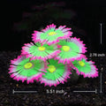 ZtohPyo Glow Fish Tank Decorations, Soft Silicone Coral for Small Aquariums