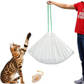 20 Count Jumbo Cat litter Box Liners, 46" x 19" Extra Large Heavy Duty Litter Pan Liner Bags with Drawstring for Pet Cat