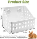 PINVNBY Hay Feeder for Rabbits, Less Wasted Hay Rack Manger, Hanging Guinea Pig Rabbit Hay Holder for Bunny, Chinchilla,