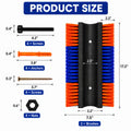 Livestock Scratching Brush, 2 Pack for Cattle, Horses and Goats, Cow Scratcher for Wall or Fence Post Mounting, Grooming