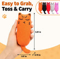 Legendog 5Pcs Bite Resistant Catnip Toy for Cats,Catnip Filled Cartoon Mice Cat Teething Chew Toy