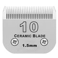 Detachable Pet Dog Grooming Clipper Ceramic Blade,Compatible with Andis Size 10 Cut Length 1/16"(1.5mm),Compatible with Oster A5,Wahl KM10 Series Clippers