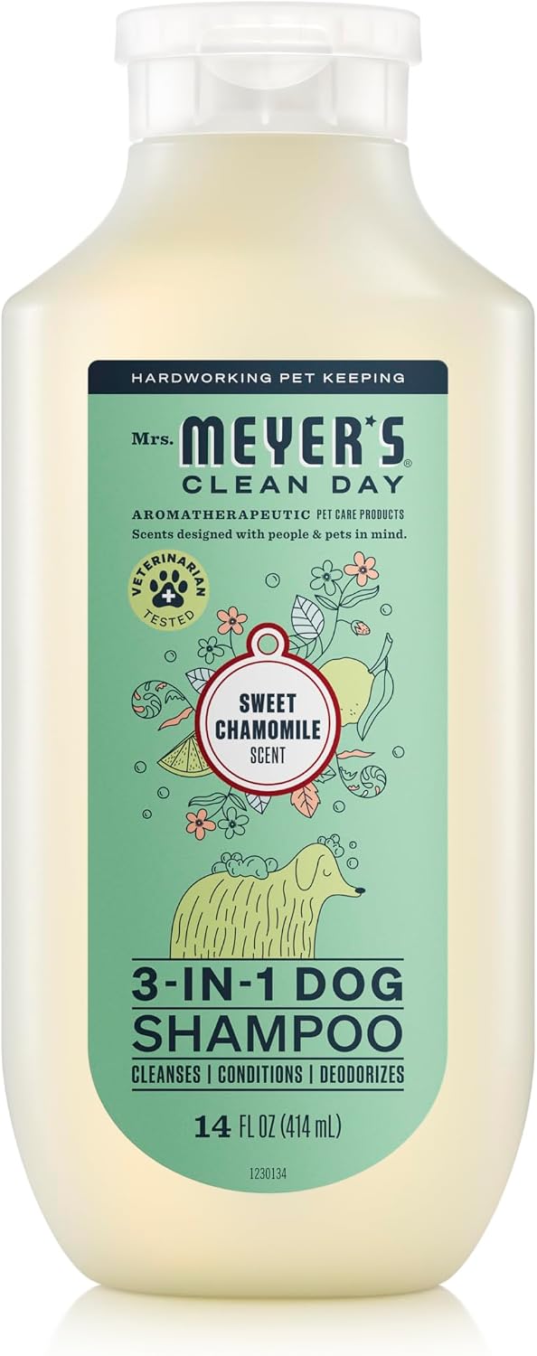 MRS. MEYER'S Clean Day 3 in 1 Dog Shampoo, Sweet Chamomile Scent