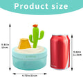 Reptile Fogger, 320ML USB Plastic Cartoon Cactus Humidifier with Lampion, Mister for Reptile Tank, Terrarium Accessories