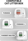 PETKIT Replacement Trash Bag Waste Bag for PuraMax 2/PUROBOT Max Pro Automatic Cat Litter Box-5 Rolls (5 Roll(90 count))