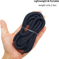 BTINESFUL 5FT 6FT 7FT Slip Lead Dog Leash, Strong Nylon Rope Leash, 1/4" Dog Training Lead for Small Medium Dogs (1/4" * 7 FT, Black)
