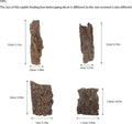 SEWACC 4pcs Natural Cork Bark Bits Reptile Bark Bedding Flat Cork Bedding Terrariums Substrate for Snake Spiders Bearded