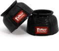 Jeffers Horse Rubber Bell Boots with Double Fastener, Black