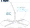 Prevue Pet Products Tubular Steel Hanging Bird Cage Stand 1781 White, 24-Inch by 24-Inch by 60-Inch