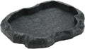 Tortoise Water Dish 7.1*5.5*0.8in Reptile Water Dish Food Bowl